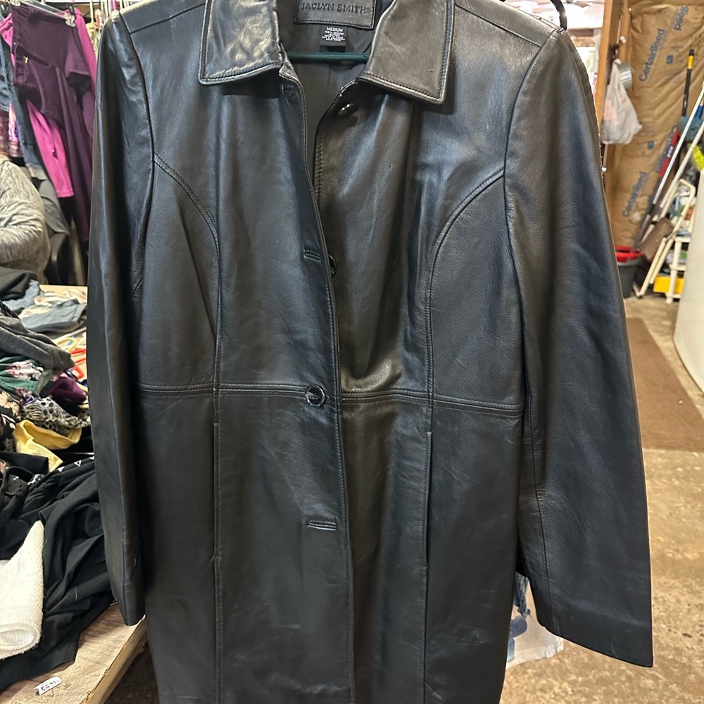 Dana Buchman Black Leather Jacket